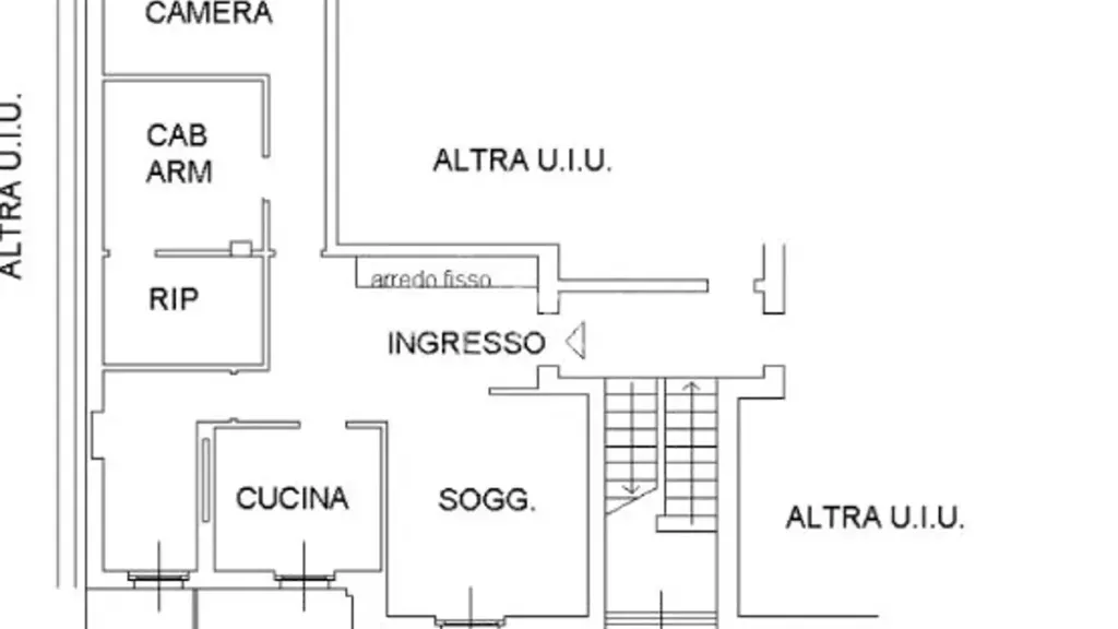 Planimetria - Nuda Proprietà Apartment with Balcony in Cusago