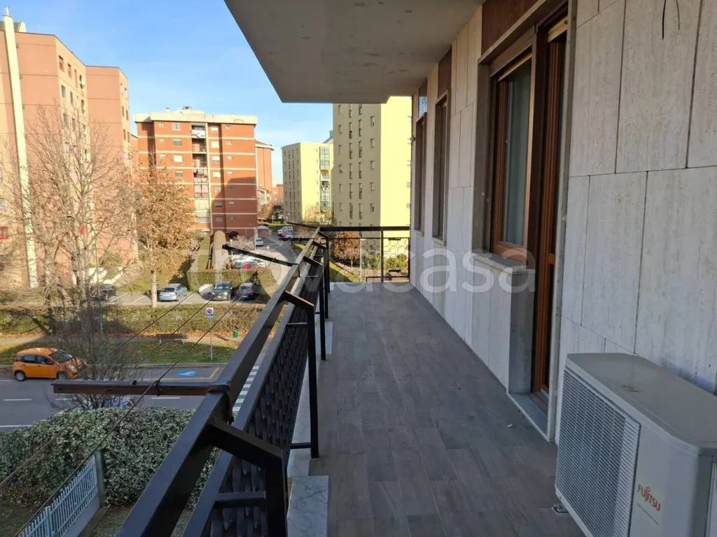 Balcon - Rustic-Style Apartment with Mountain View in Orbassano