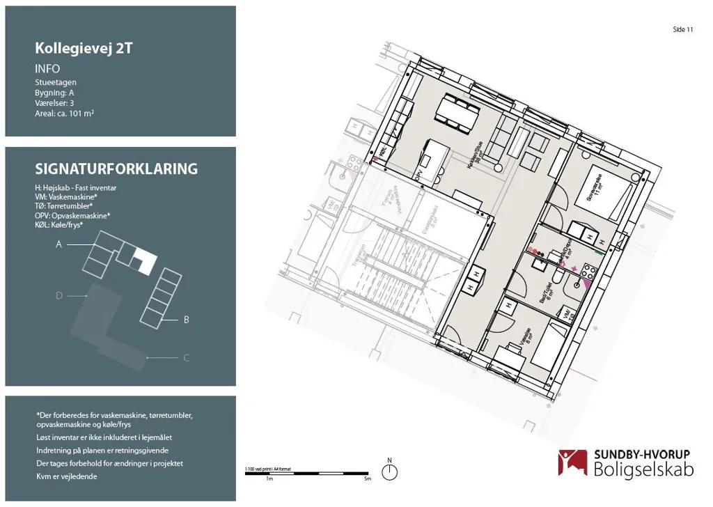 Plan - Apartment with Terrace in Aalborg