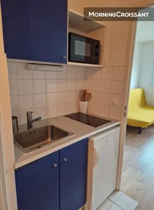 Köök - Furnished Studio with Lift in Nantes Centre