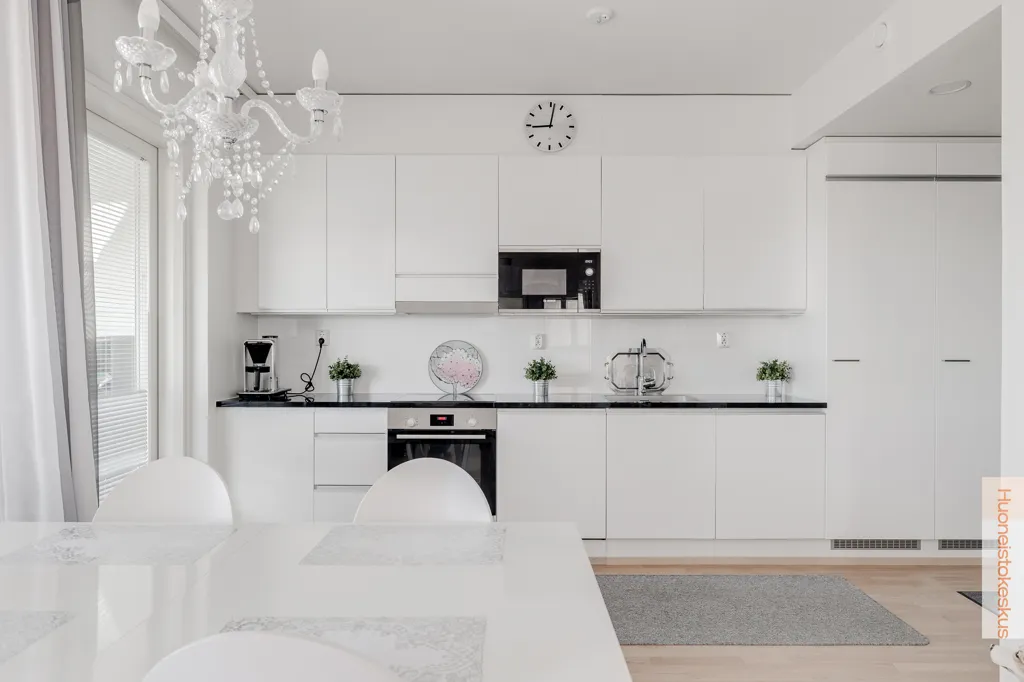 Köök - 12th Floor Apartment with Sea View in Oulu
