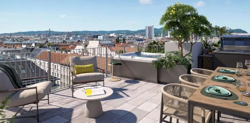 Terrass - Modern Apartments with Danube View in Vienna