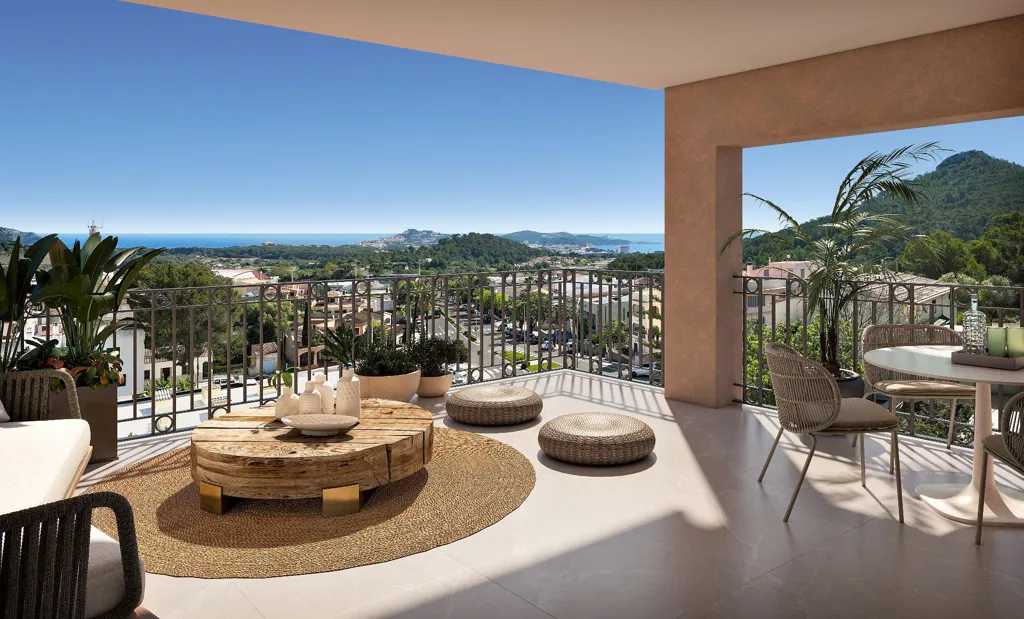 Terrace - Luxury Apartment with Sea View in Capdepera