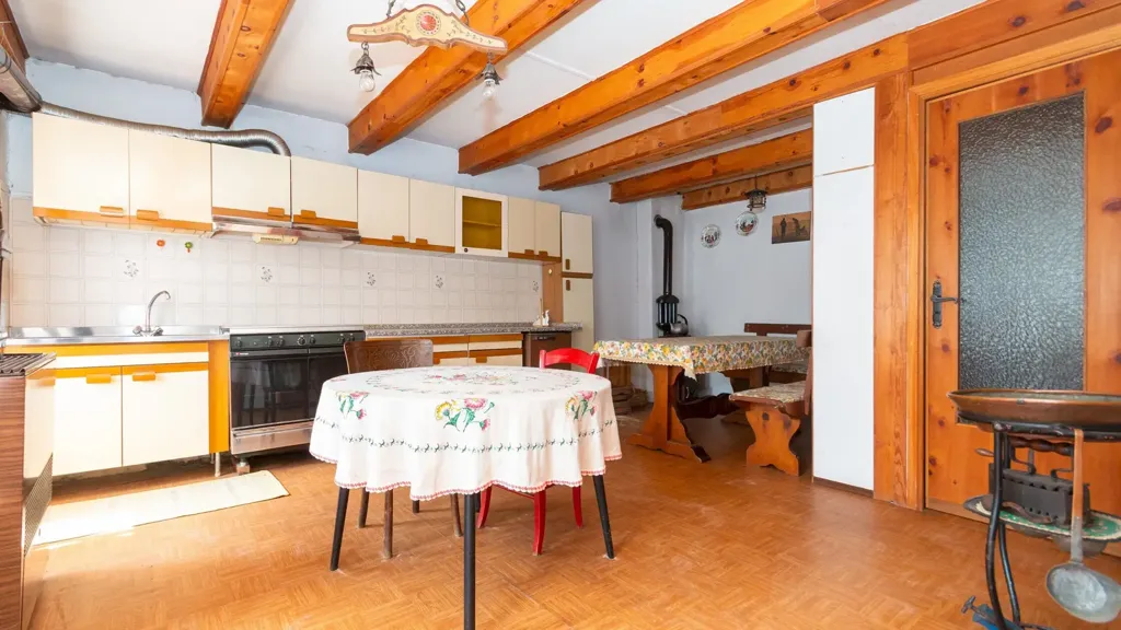 Salle à manger - Chalet with Balcony in Agliasco, Paesana