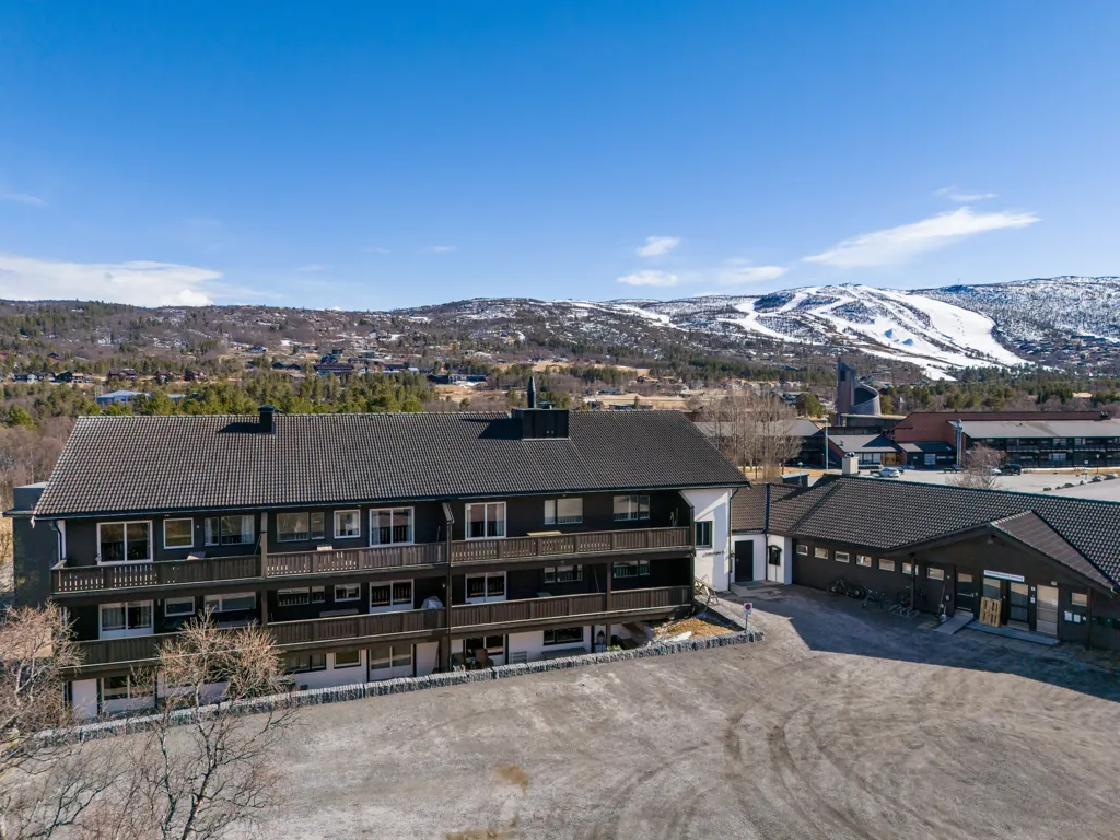 Aerial - Modernised Apartment with Terrace in Geilo