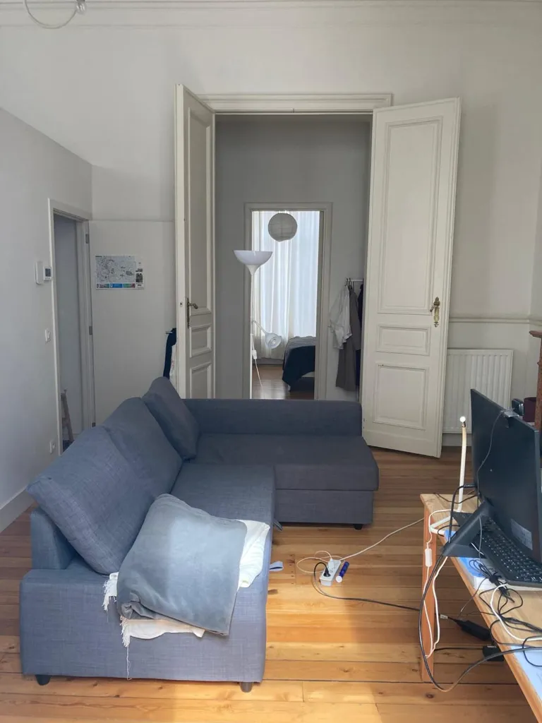 Séjour - Appartement avec Balcon dans le Centre de Bruxelles
