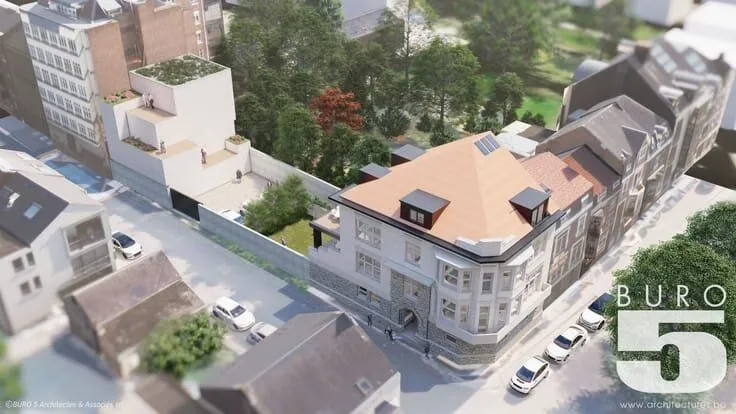 Õhuvaade - Mosan Villa with Development Potential in Jambes