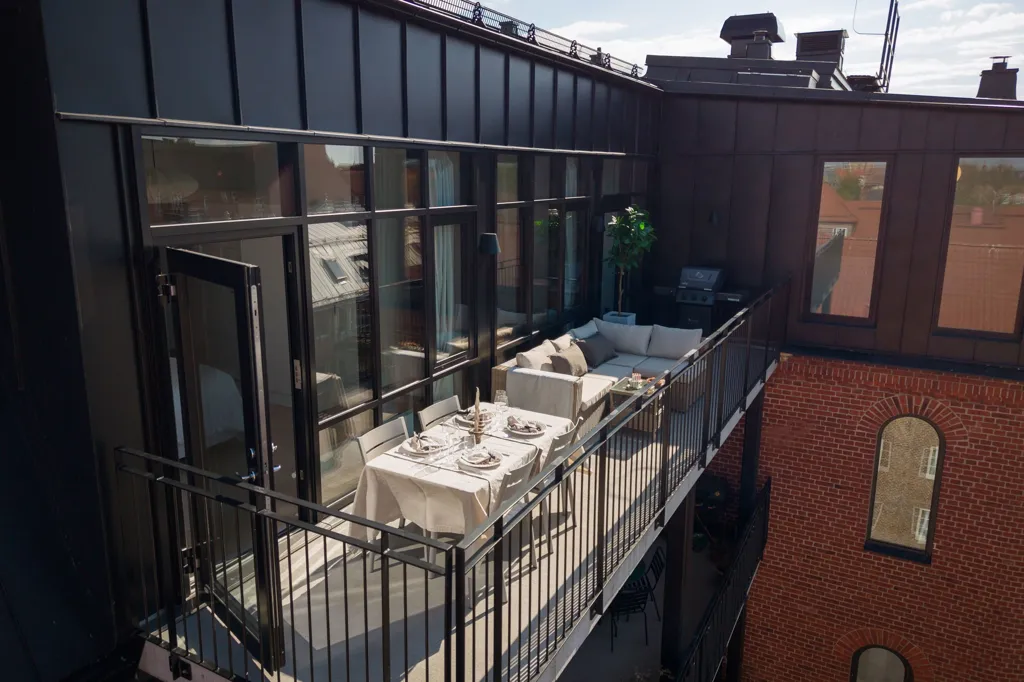 Balcon - Penthouse with Skyline View in Malmö