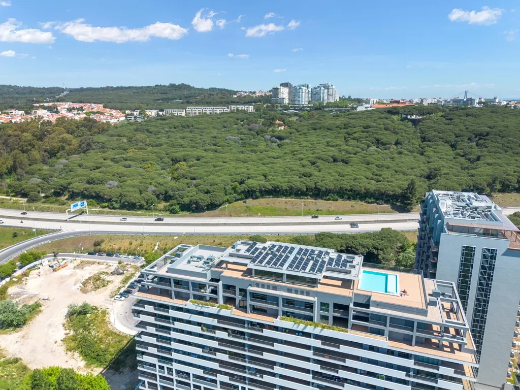 Vue aérienne - Penthouse with Pool in Miraflores, Oeiras