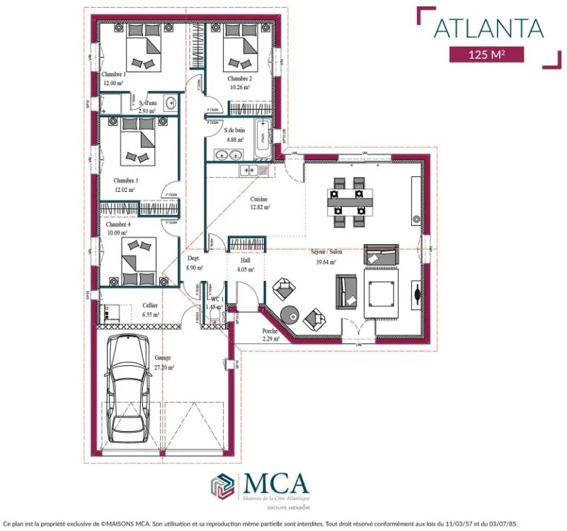 Floor Plan - New Build House with Smart Features in Le Mung