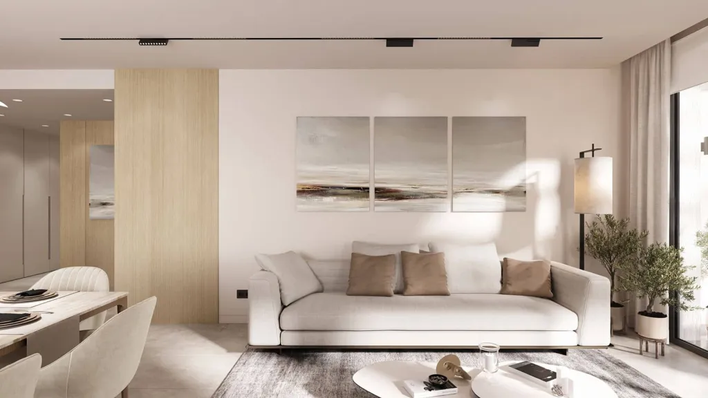 Séjour - New Build Apartment with Private Garden in Estepona