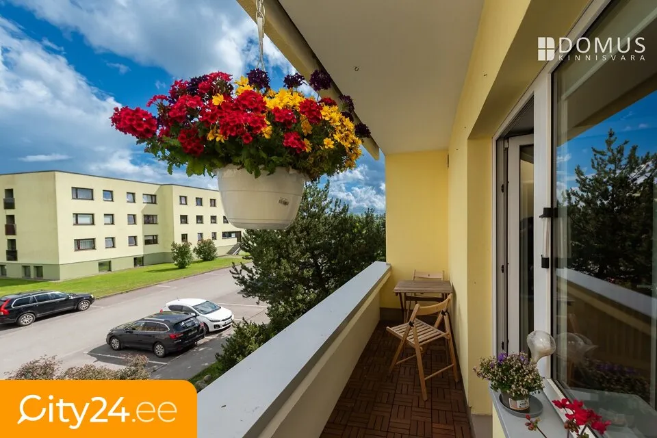Balcony - Apartment with Open Plan Kitchen in Peetri, Rae