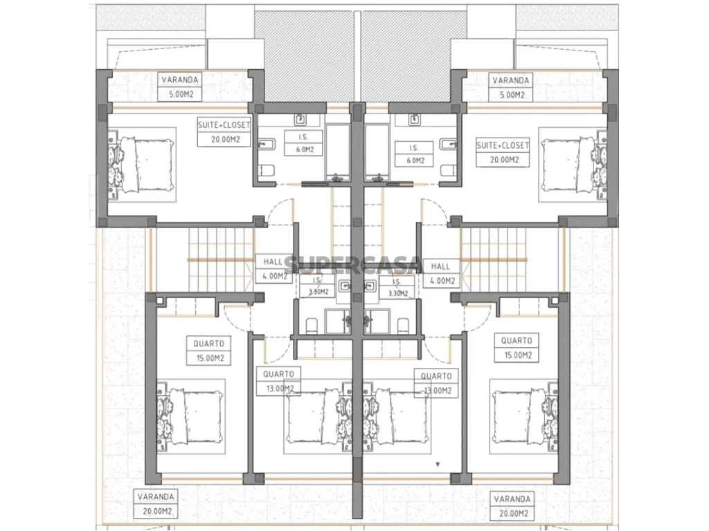 Floor Plan - Newly Built House with Terrace in Caparica