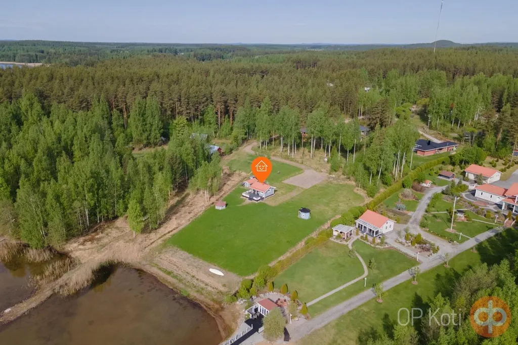Õhuvaade - Riverside Plot with Sauna in Sotkamo