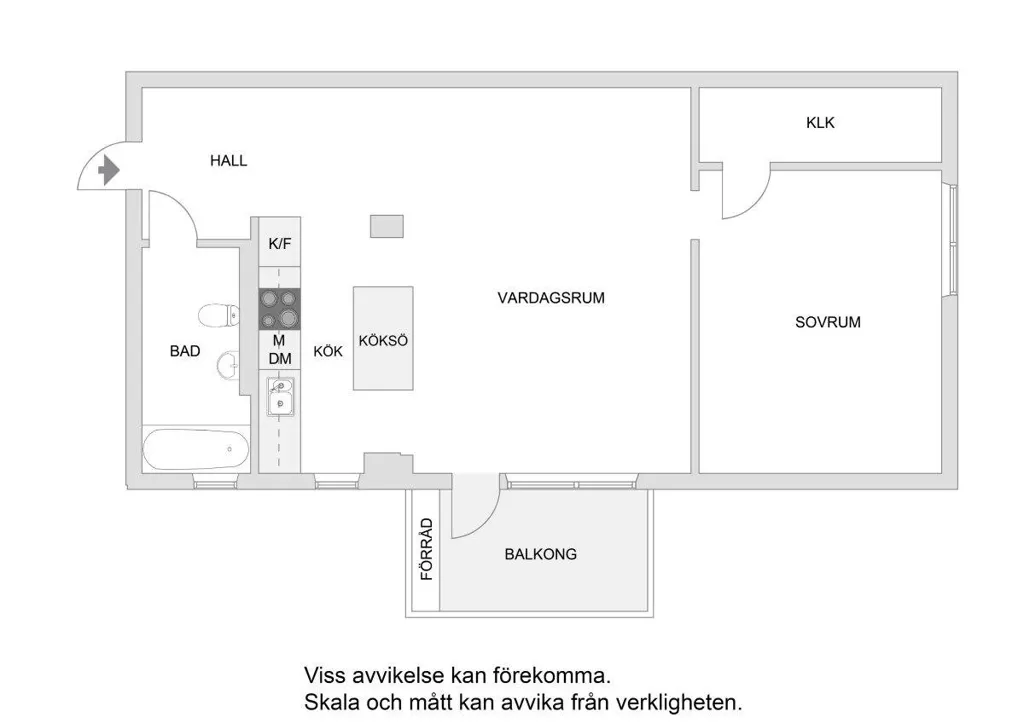 Plaan - Apartment with Balcony in Kista