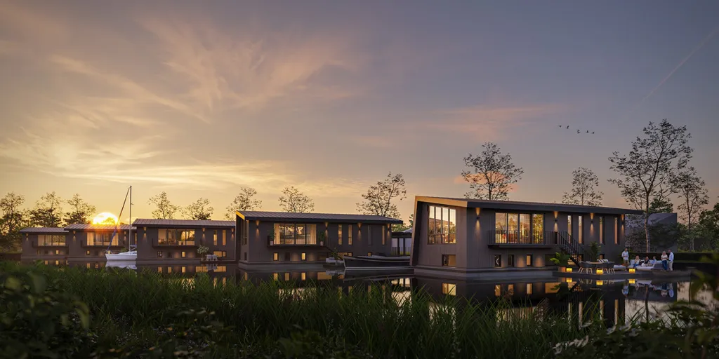 Floating Villa with Water Views in Lemmer