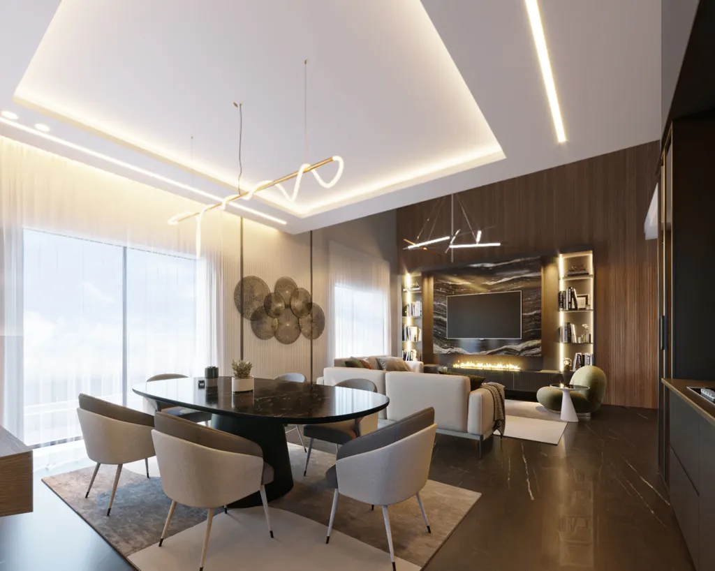 Sala da pranzo - Newly Built Duplex with Panoramic View in Glyfada