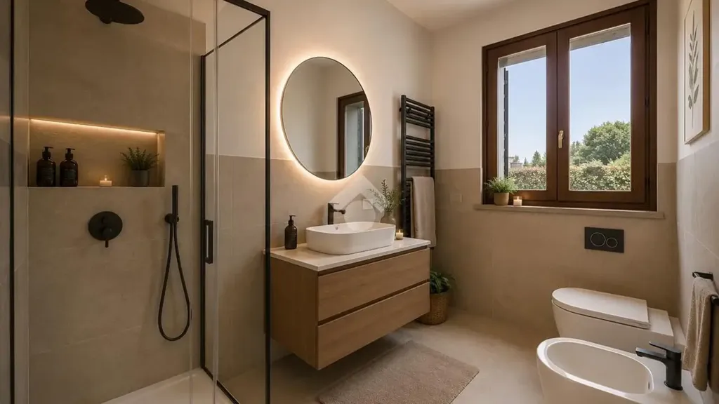 Salles de bain - Rustic Villa with Suggested Loft in Pieve Modolena
