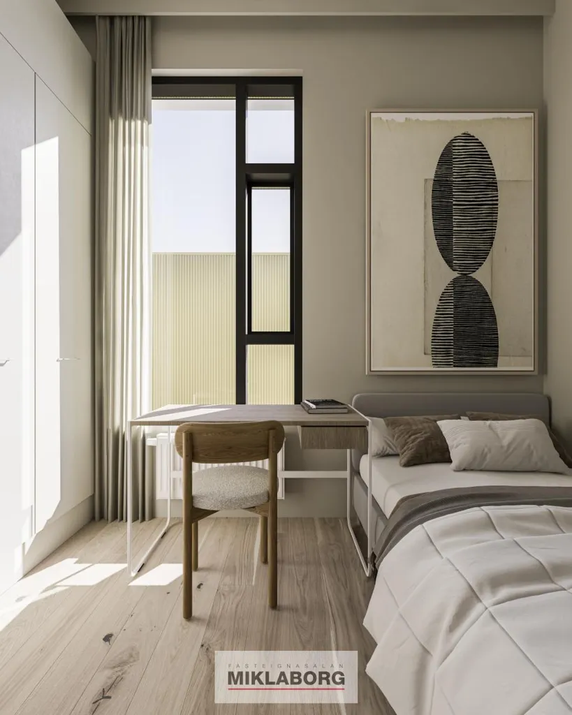 Camere da letto - New Flat with Balcony in Hafnarbraut