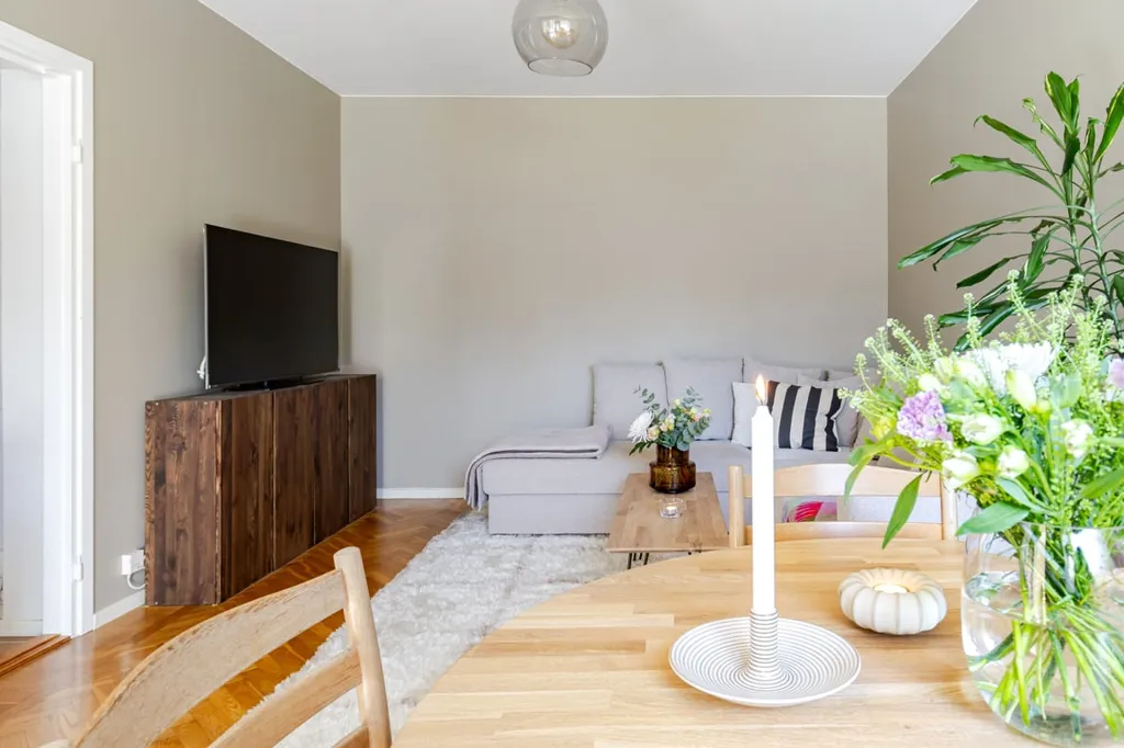 Séjour - Bright Two-Bedroom with Balcony in Kalmar