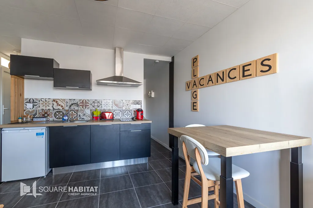 Cuisine - Studio avec balcon au sud à Saint-Hilaire-de-Riez