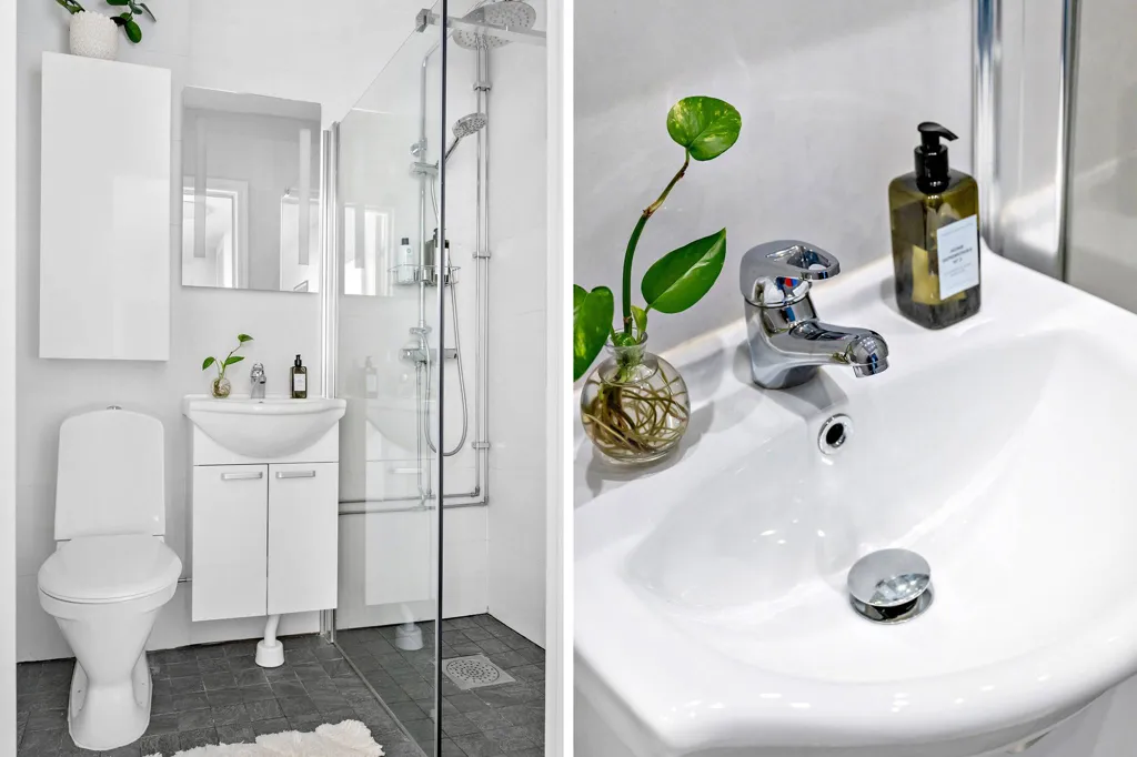 Bathrooms - Modern Two-Bedroom with South-Facing Balcony in Malmö