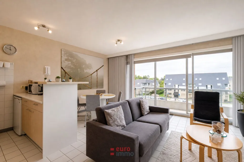 Living Room - Studio with Balcony in Nieuwpoort