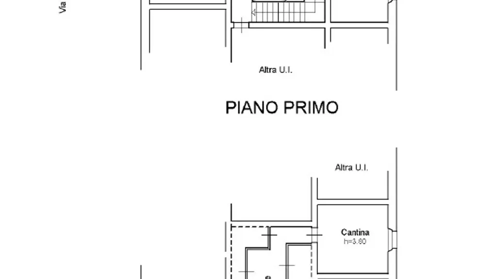 Plan - Triplex with Balcony in Ancona