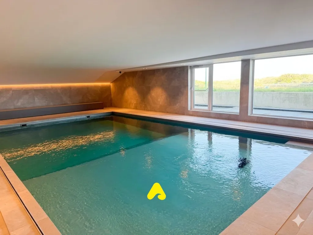 Piscine - Appartement avec Vue sur les Dunes à Westhoek