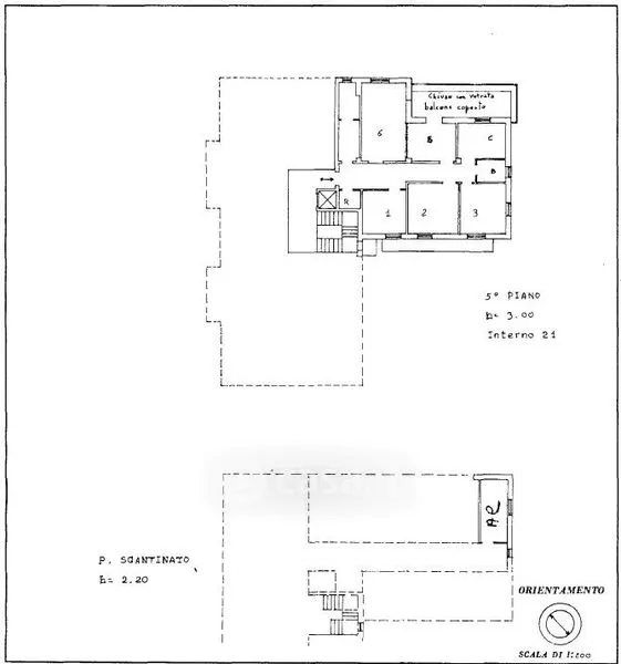 Floor Plan - Apartment with Panoramic View in Nizza Monferrato