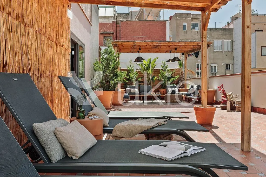 Terrasse - Apartment with Pool in Vila de Gràcia