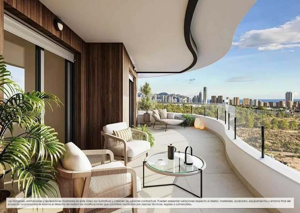 Balcon - Apartment with Pool and Terrace in Finestrat