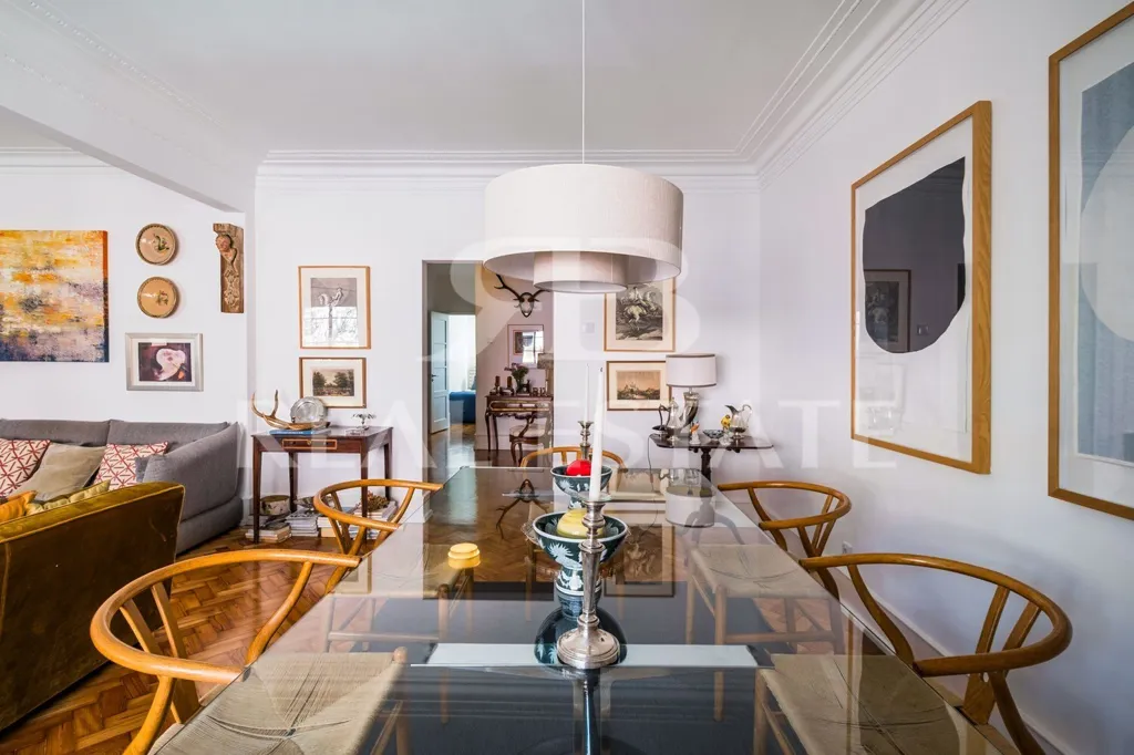 Dining Room - Renovated Apartment with River View in Restelo