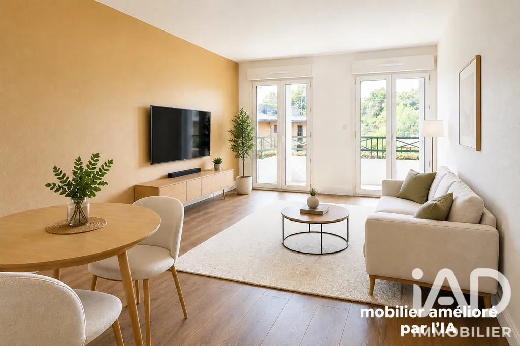 Séjour - Appartement Rénové avec Piscine à Cenon