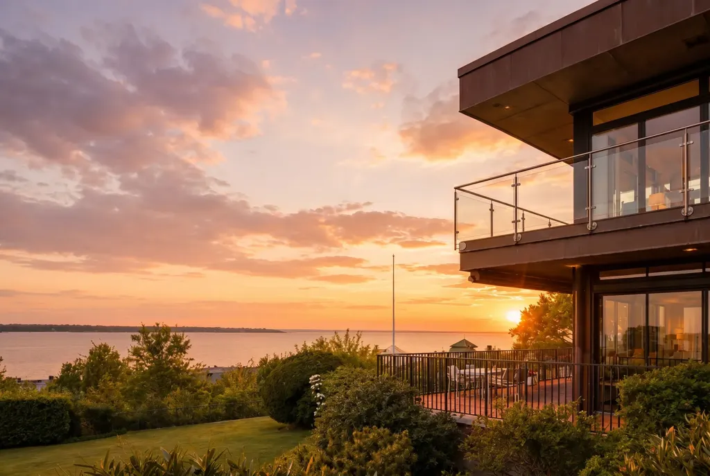 Terrasse - Architectural Villa with Sea View in Helsingborg