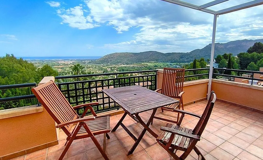 Terrasse - Penthouse with Pool and Sea View in La Sella