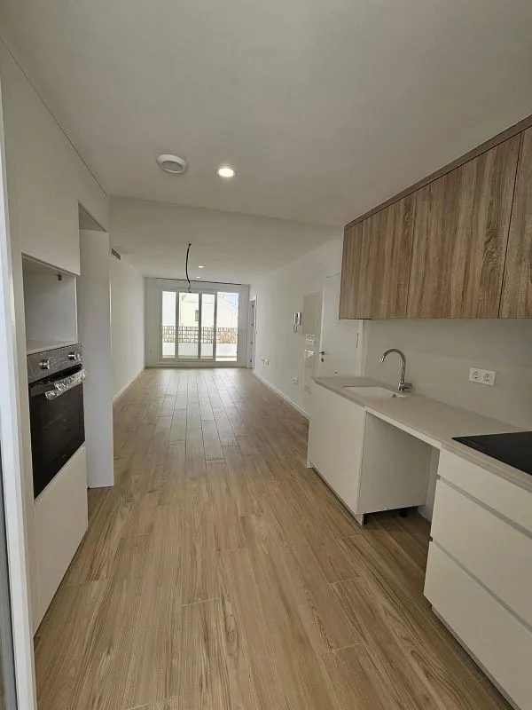 Köök - Apartment with Terrace in La Xara, Alicante