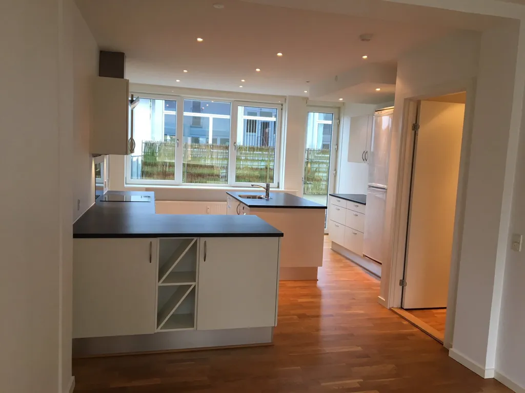 Köök - 3-Bedroom Flat with Terrace in Herning