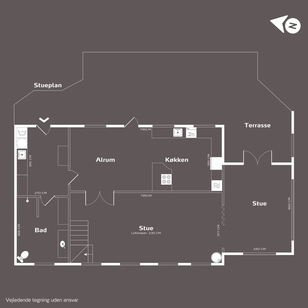 Plan - Renovated Farmhouse with Open Fields in Låstrup