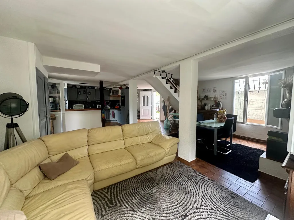 Séjour - Maison avec jardin en centre-ville à Eauze