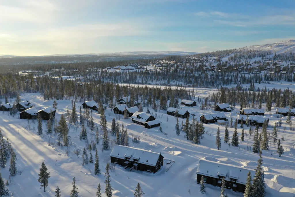 Õhuvaade - Duplex Apartment with Mountain View in Storhogna