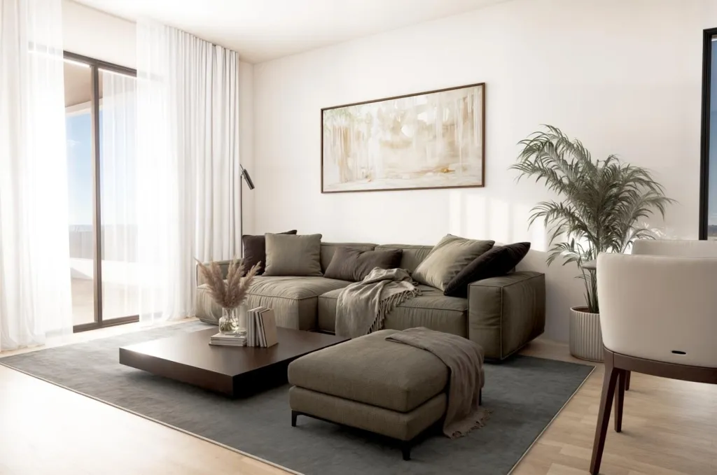 Séjour - 2-Bedroom Apartment with Pool in Finestrat