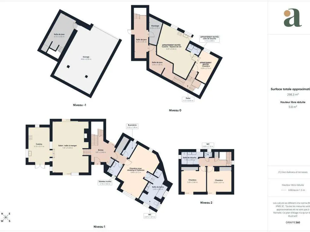Plaan - Villa with Pool and Garden in Le Cannet