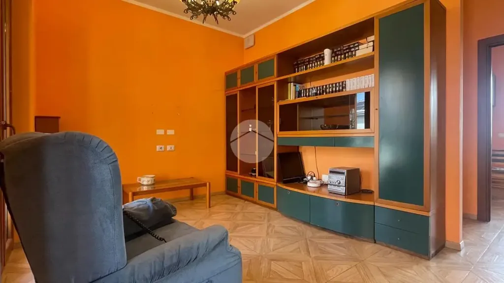 Living Room - Retrofitted Villa with Balconies in Asti