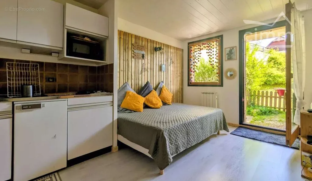 Bedrooms - Studio with Private Terrace in St Pierre de Chartreuse
