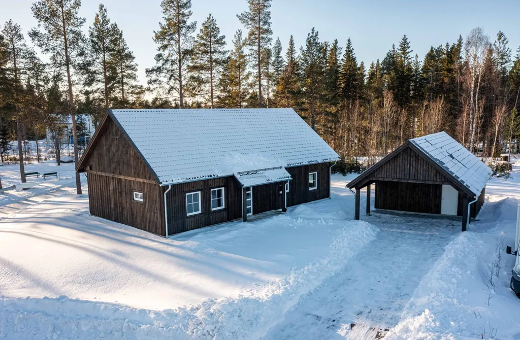 Vue aérienne - Modern Villa with Countryside Setting in Sweden