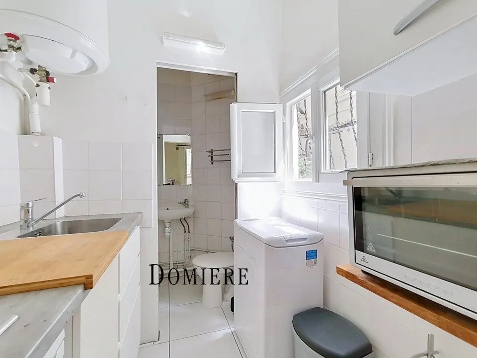 Köök - Charming Studio with Courtyard Views in Paris 18ème