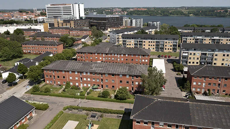 Vista aerea - 2-Bedroom Apartment in Central Viborg