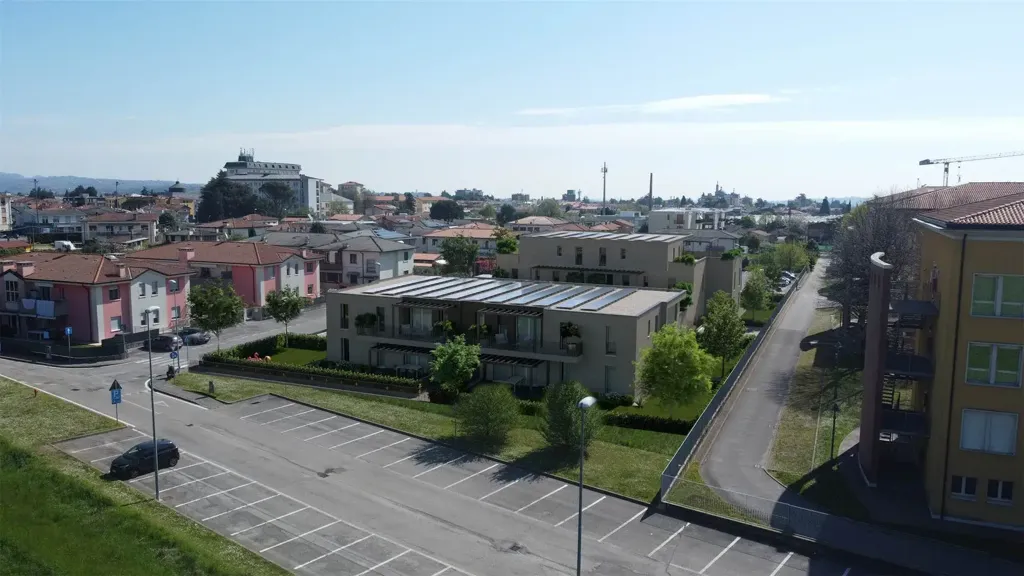 Õhuvaade - Attico with 80m² Terrace in Thiene
