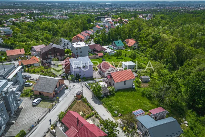 Aerial - Building Land with Green Zone in Remete, Zagreb